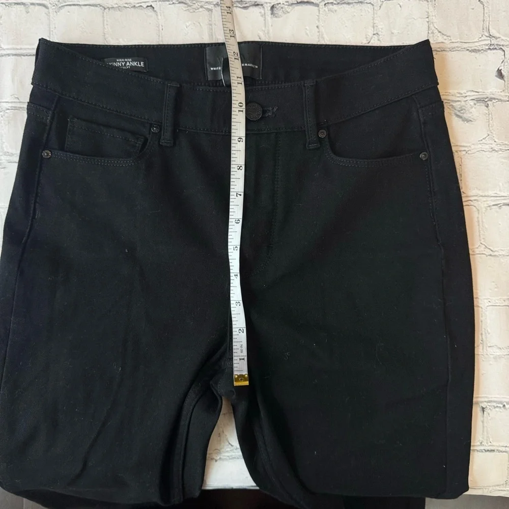 ✅ White House Black Market Black Skinny High Rise ankle jeans size 4 - Picture 8 of 12